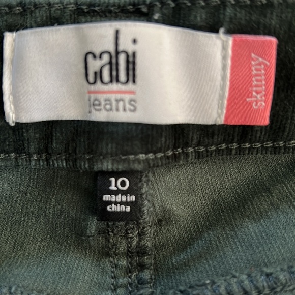 Corduroy Green Straight Leg Pants Size 10 - Picture 6 of 8